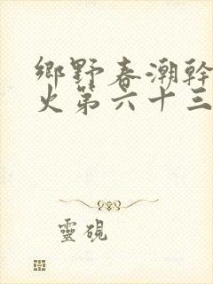 乡野春潮干柴烈火第六十三章