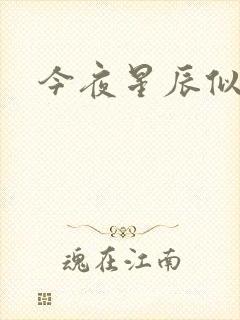 今夜星辰似你