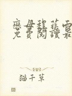 恋母程菲雨全文免费阅读最新章节