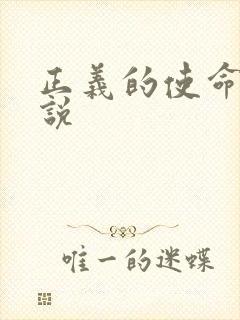 正义的使命 小说