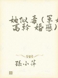 她似毒 (军婚 高干 婚恋)完结