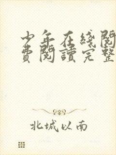 少年在线阅读免费阅读完整版