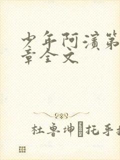 少年阿滨第13章全文