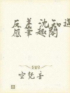 反差 沈知遇晏应笔趣阁