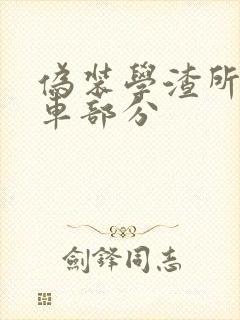 伪装学渣所有开车部分