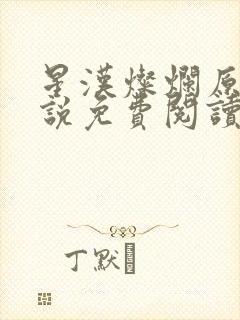 星汉灿烂原著小说免费阅读