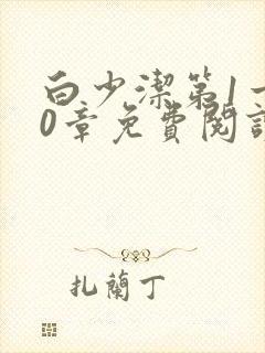 白少洁第1一40章免费阅读