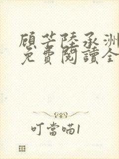 顾芒陆承洲小说免费阅读全文免费阅读下载