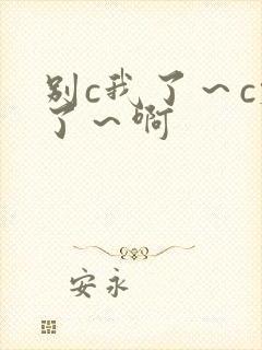 别c我了～c烂了～啊