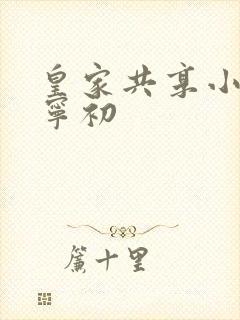 皇家共享小公主宁初