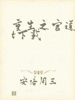 重生之官道txt下载