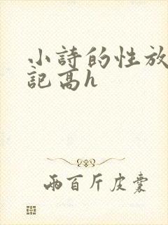 小诗的性放荡日记高h