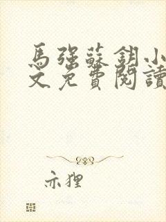 马强苏钥小说全文免费阅读最新章节