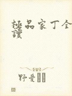 极品家丁全文阅读