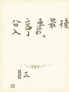 公交车最后一排入了我
