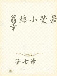 翁熄小莹最新节章