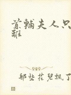 首辅夫人只想和离