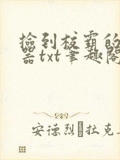 捡到校霸的遥控器txt笔趣阁