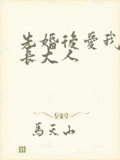 先婚后爱我的市长大人