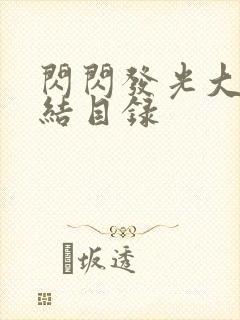 闪闪发光大团圆结目录