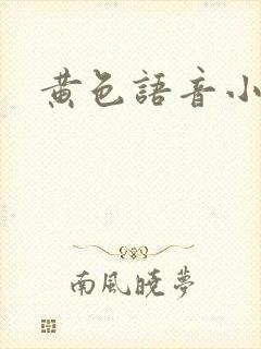 黄色语音小说