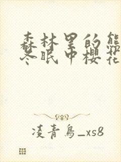 森林里的熊先生冬眠中樱花动漫