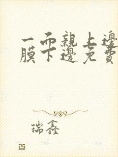 一面亲上边一面膜下边免费阅读