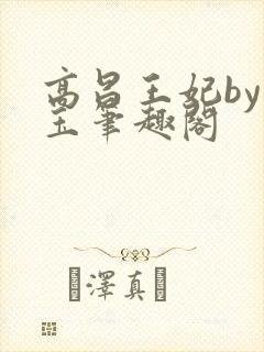 高昌王妃by黛玉笔趣阁