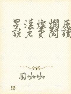 星汉灿烂原著小说免费阅读