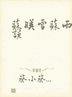 苏映雪苏雨柔小说