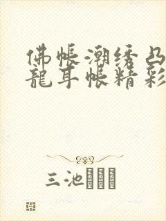 佛帐潮绣凸浮双龙耳帐精彩片段