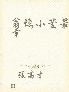 翁熄小莹最新节章