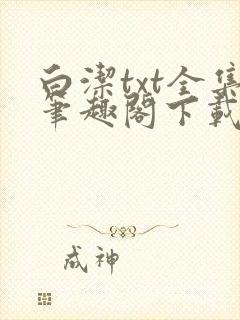 白洁txt全集笔趣阁下载