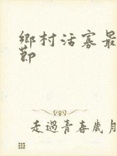 乡村活寡最新章节