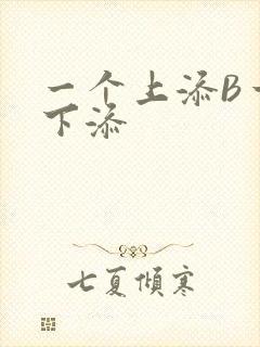 一个上添B一个下添