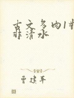 古文多肉1对n非清水