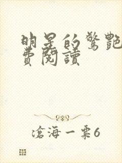 明星的惊艳史免费阅读