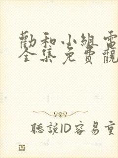 劝和小组电视剧全集免费观看