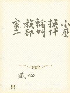 家族轮换小说第二部叫什么名字