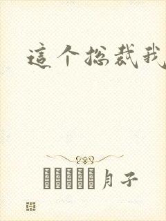 这个总裁我要了