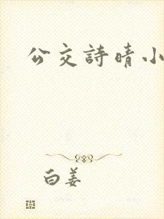 公交诗晴小说