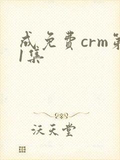 成免费crm第1集