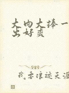 大肉大捧一进一出好爽