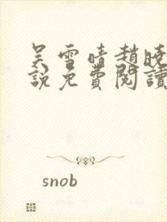 吴雪晴赵晓东小说免费阅读