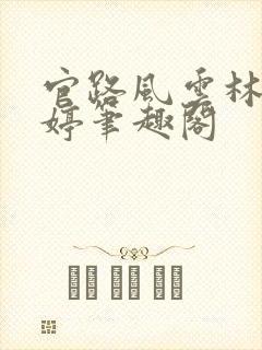 官路风云林海姜婷笔趣阁