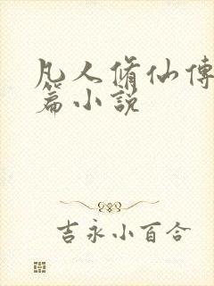 凡人修仙传人界篇小说