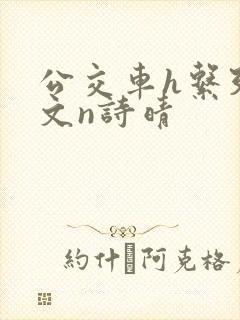 公交车h系列辣文n诗晴