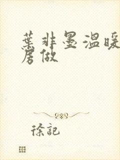 叶非墨温暖在厨房做