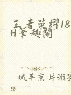 王者荣耀18rH笔趣阁