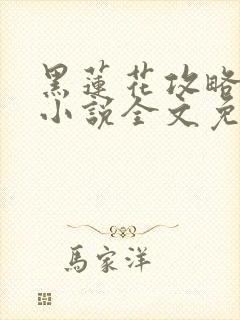 黑莲花攻略手册小说全文免费阅读笔趣阁